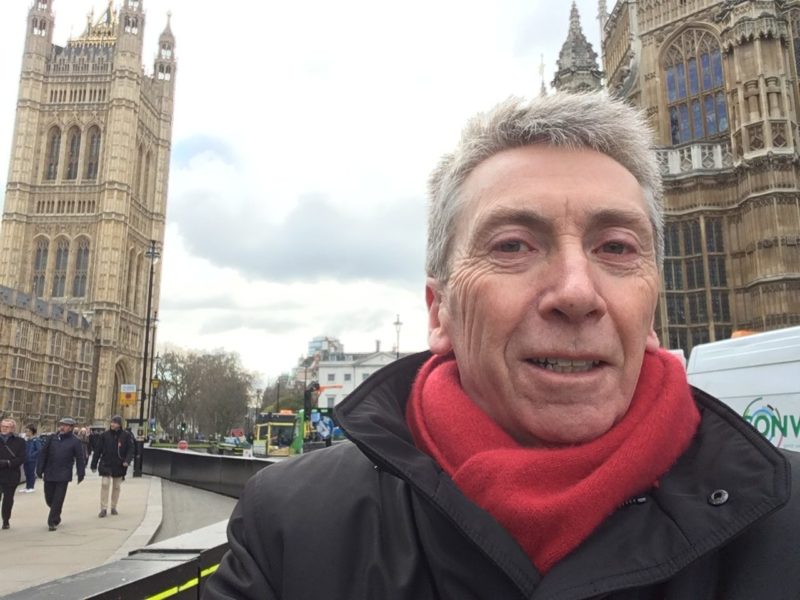 Rob Wakely outside Parliament