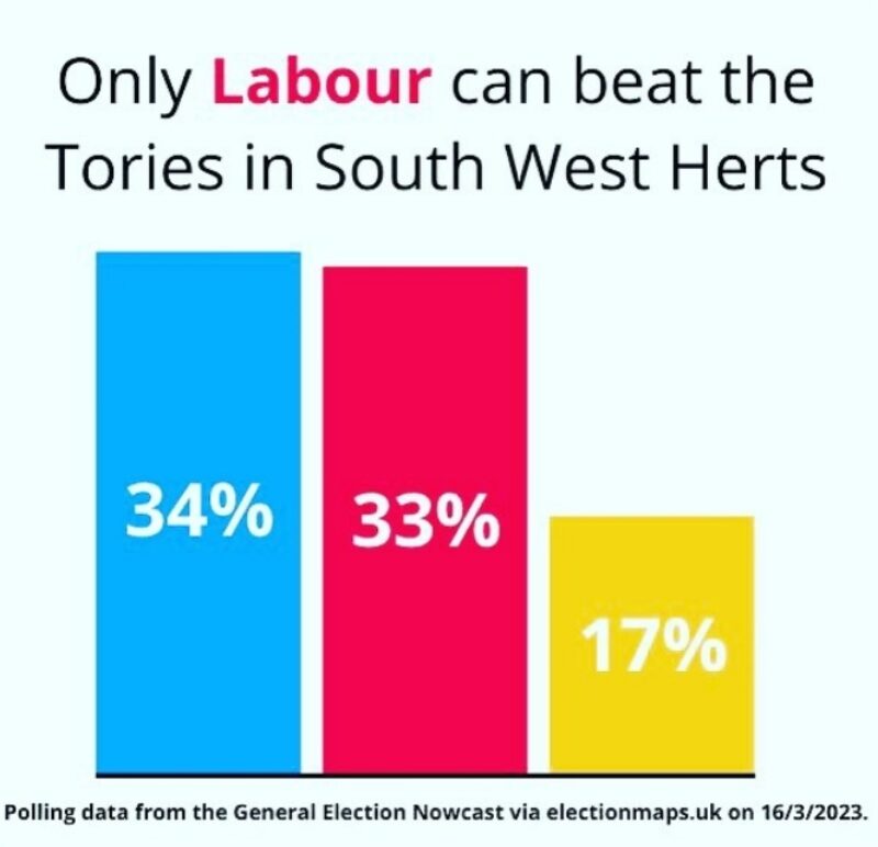 Only Labour can beat the Tories in South West Herts